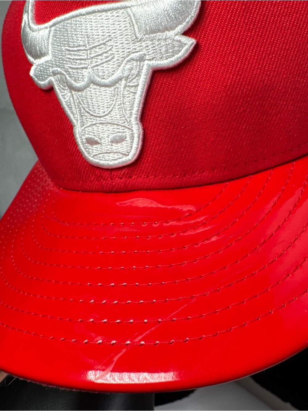 New Era Red and Black 9FIFTY Snapback Hat - Picture 6 of 14